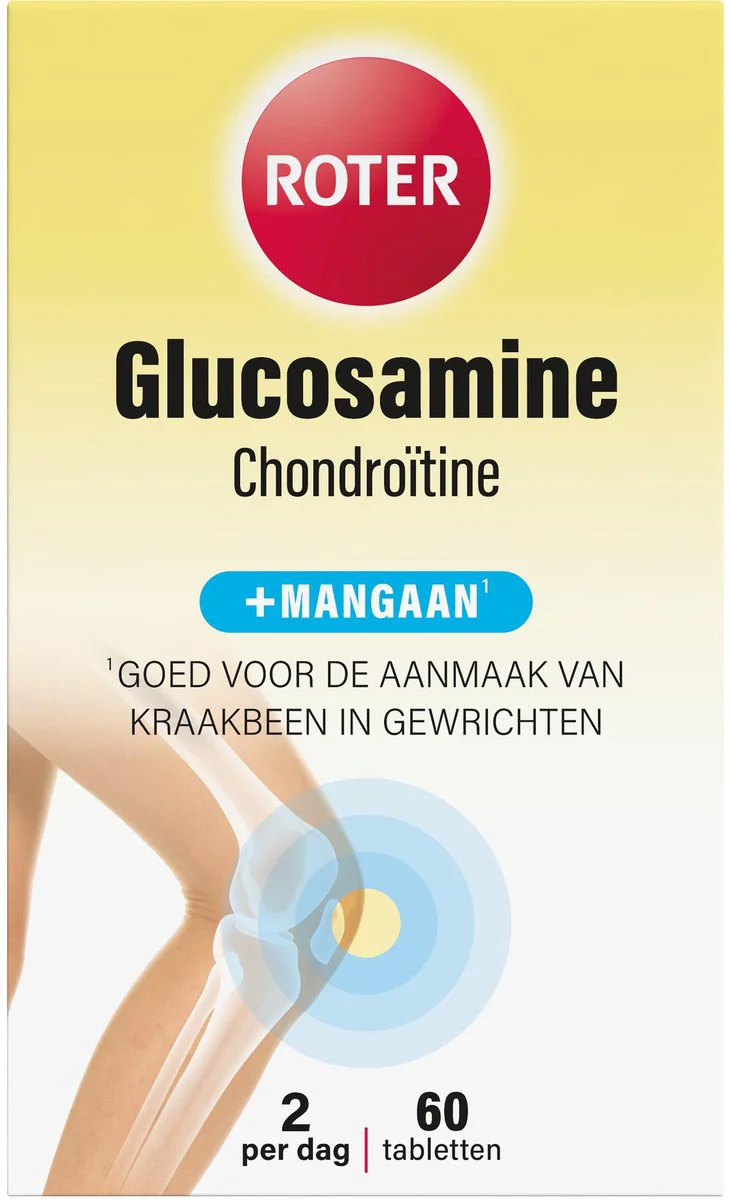 Roter Glucosamine Chondroïtine +Mangaan Tabletten 60TB
