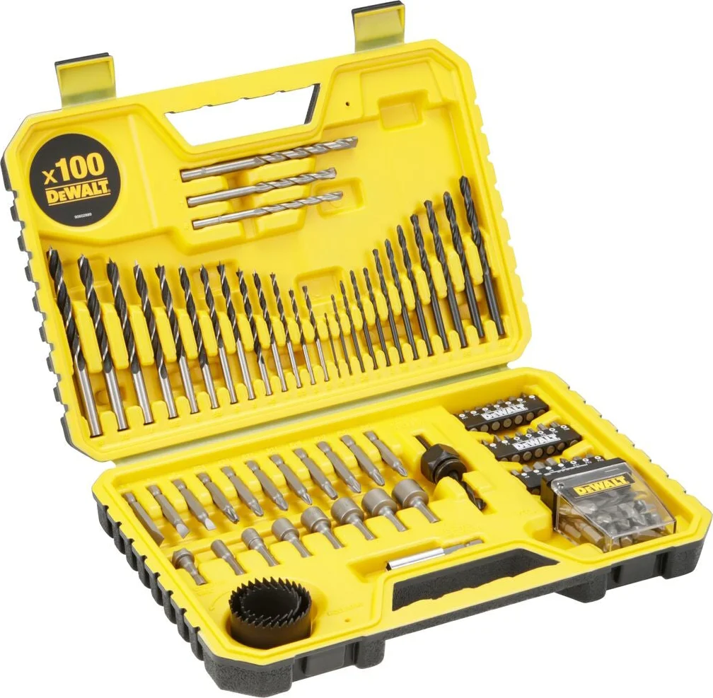 DeWALT DT71563 100-delige schroef-, gatzaag- en borenset in koffer