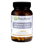 Proviform Vitamine K2 100 mcg & D3 75 mcg Capsules 120VCP