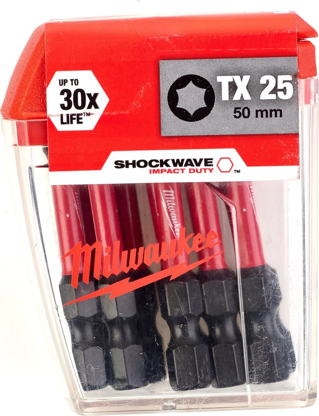 Milwaukee SHOCKWAVE™ IMPACT DUTY schroefbits TX25 x 50 mm VE=10 - 4932430882