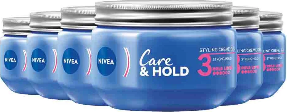 6x NIVEA Crème Gel Care & Hold 3 150 ml
