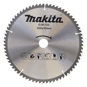 Makita D-81723 Afkortzaagblad Standaard Aluminium | Ø 260 x 2,8 x 30mm 70T