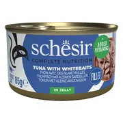 Schesir Kattenvoer Tonijn en Witvis in Gelei 85 gr
