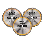 DeWALT DT1964 Cirkelzaagbladen Set 305mm (1X 24T 1X 48T 1X 60T)