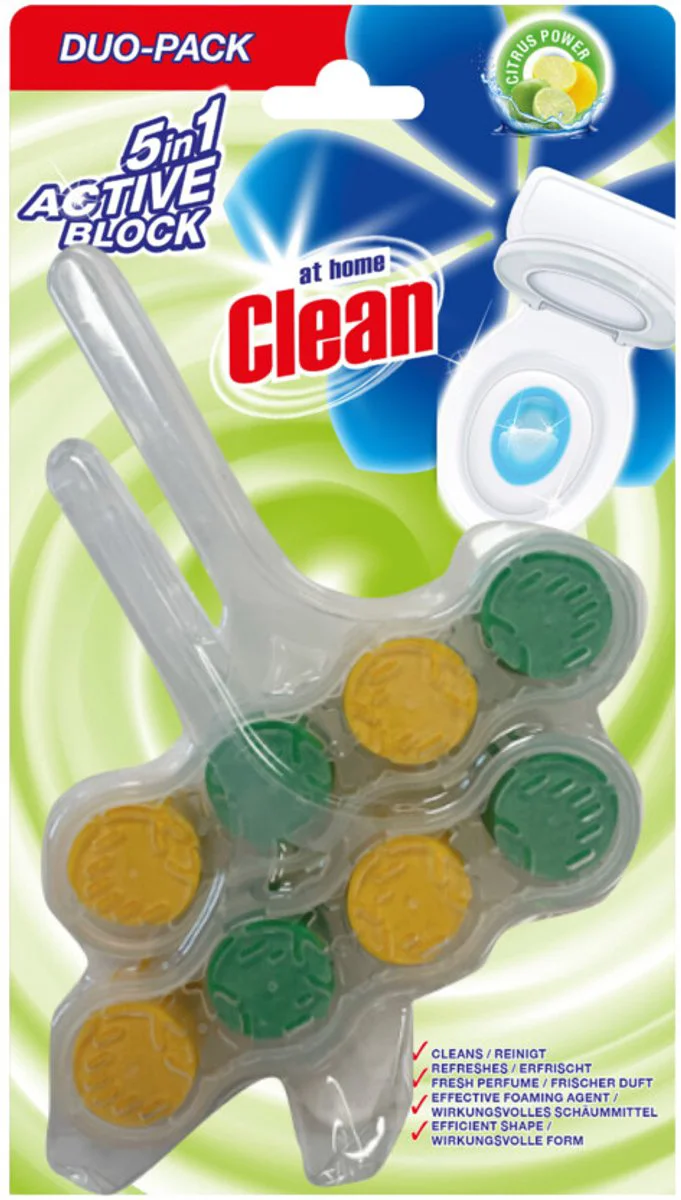 4x At Home Toiletblok Citrus 2 stuks