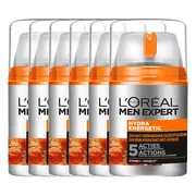 6x L'Oréal Men Expert Hydraterende Dagcrème 50 ml
