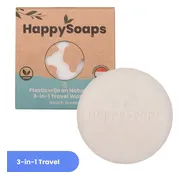 Happysoaps 3-In-1 Travel Wash Bar - Beach Breeze 40GR