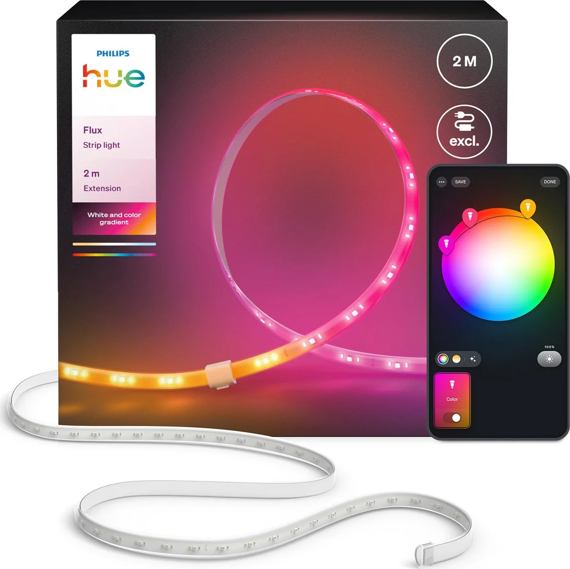 Philips Hue Flux LED Strip 2 meter Verlengstrip