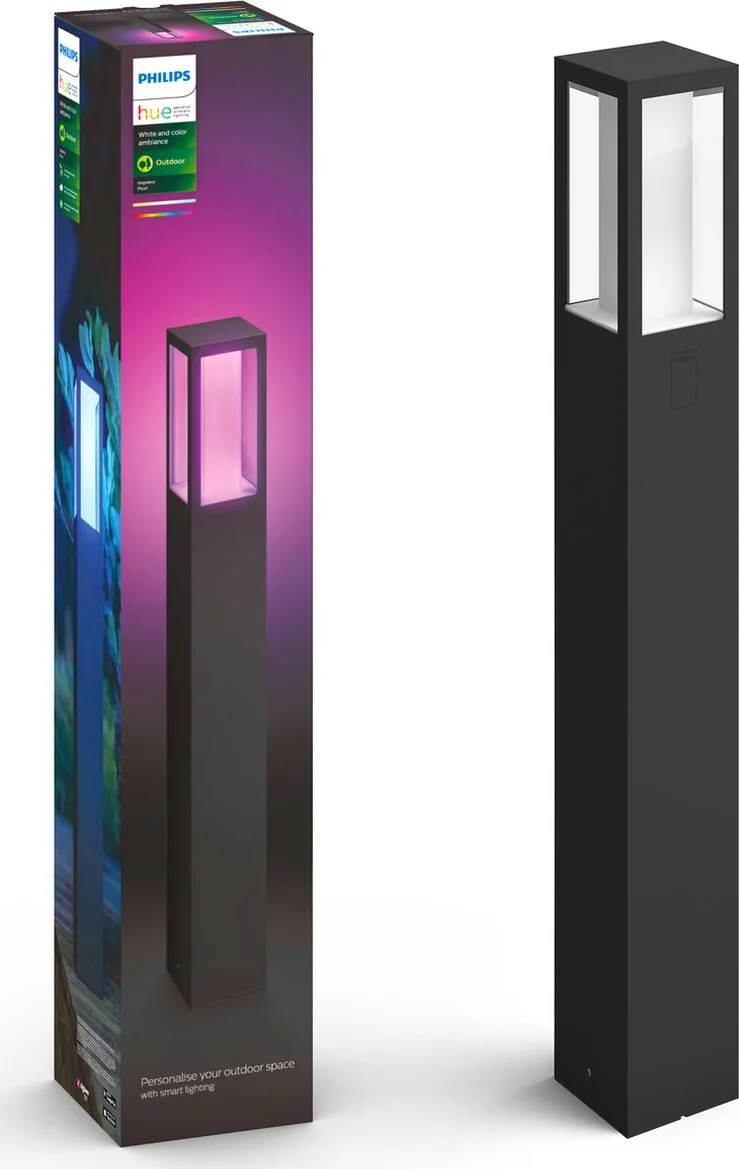 Philips Hue Impress sokkellamp White and Color zwart hoog