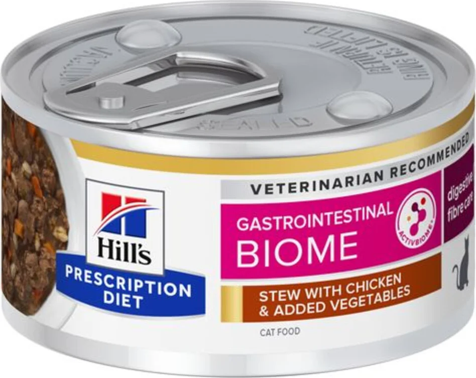 Hill's Prescription Diet Gastrointestinal Biome Stoofpotje Kattenvoer Nat Kip & Groenten 82 gr