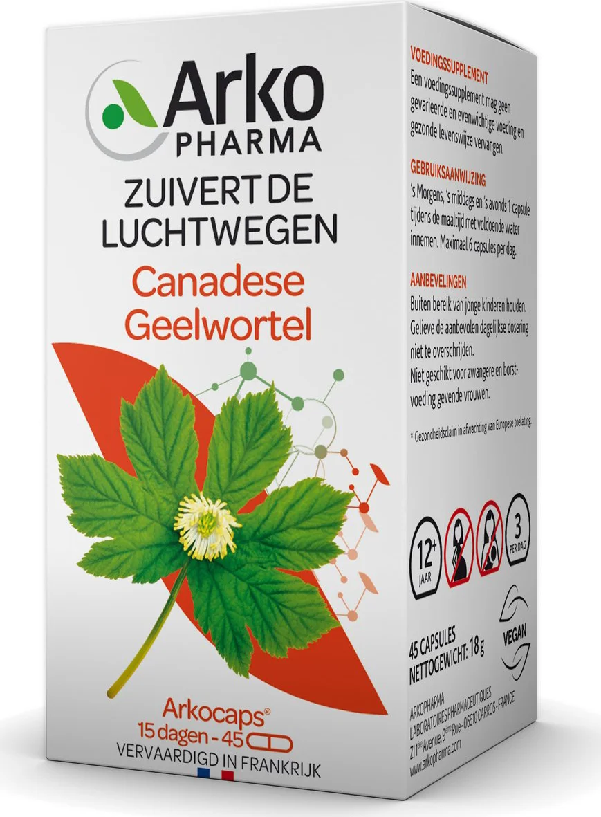 Arkopharma Canadese Geelwortel 45 capsules