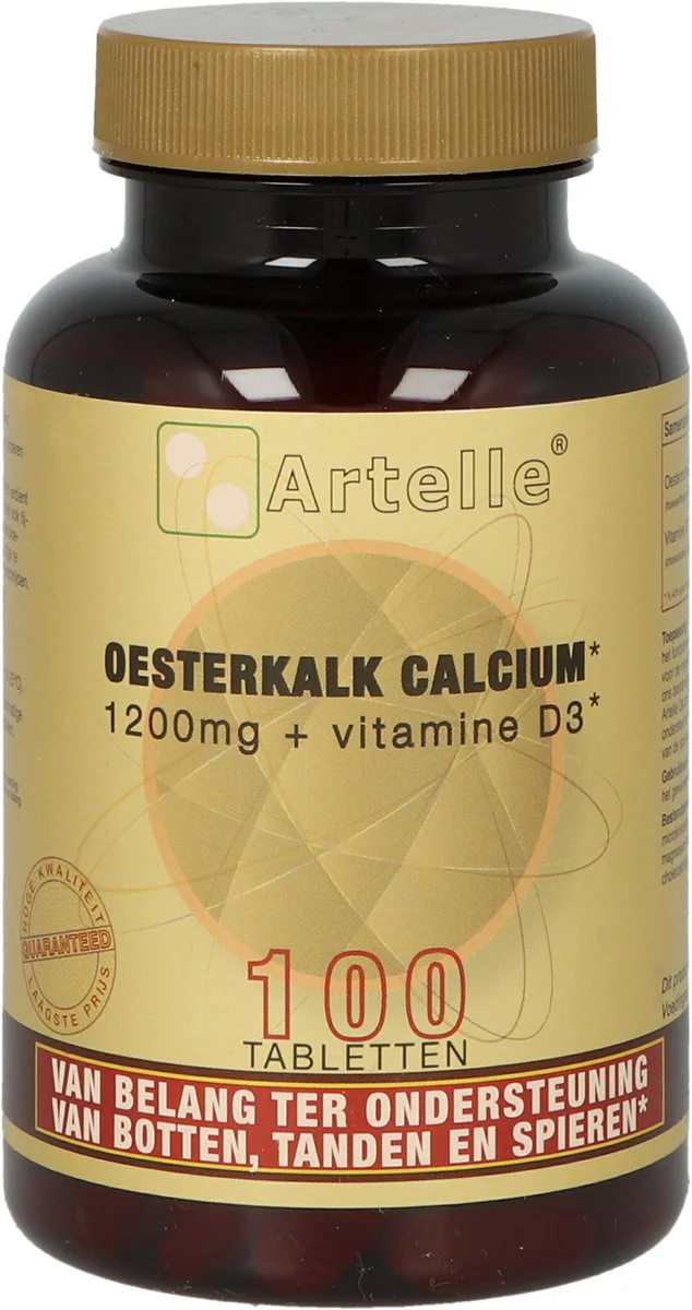Artelle Oesterkalk Calcium 1200 mg Vitamine D3 Tabletten 100CP