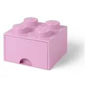 LEGO Opbergsteen met 4 noppen en 1 lade - lichtpaars