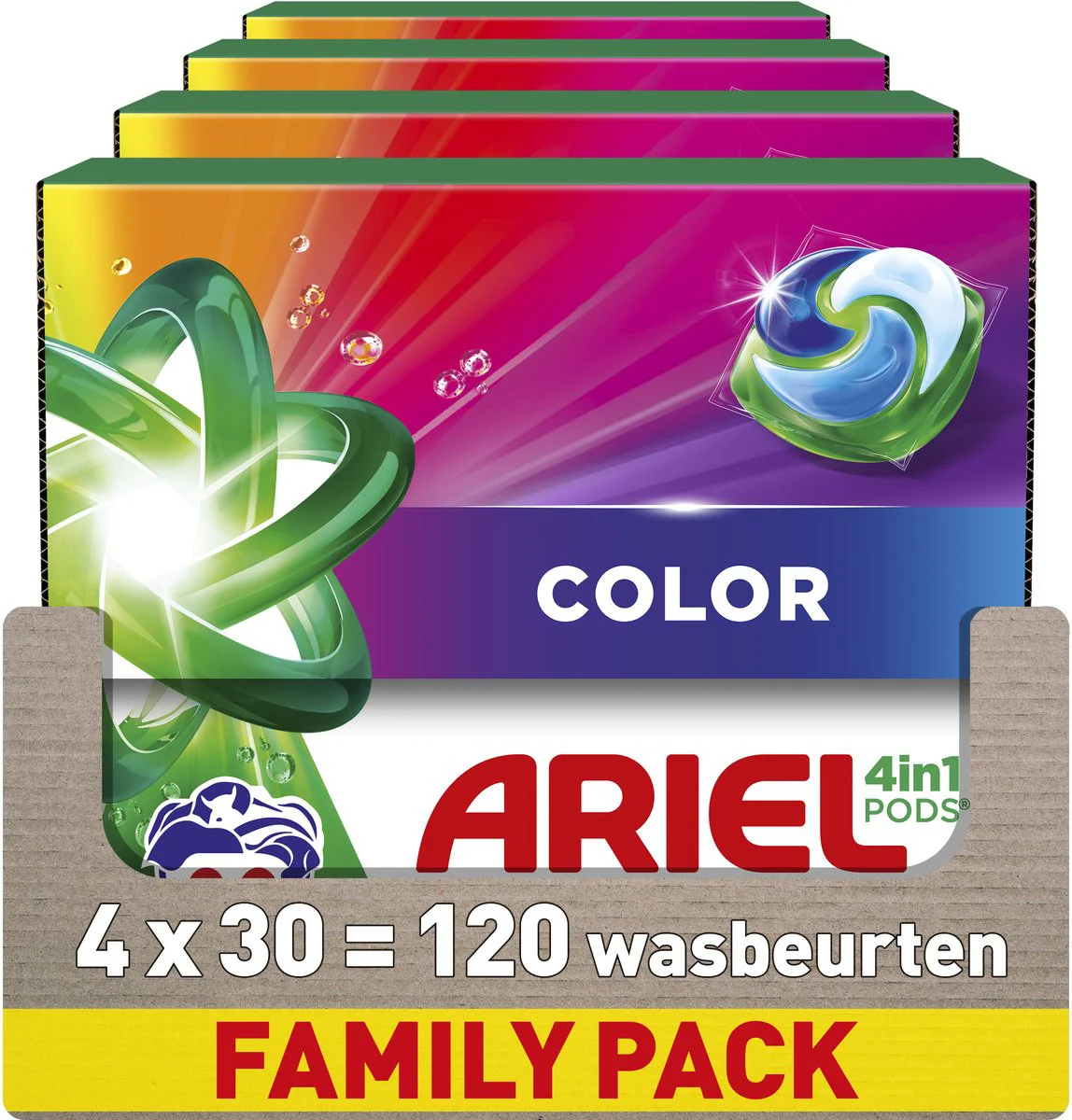 Ariel 4in1 Pods Colour - 120 stuks