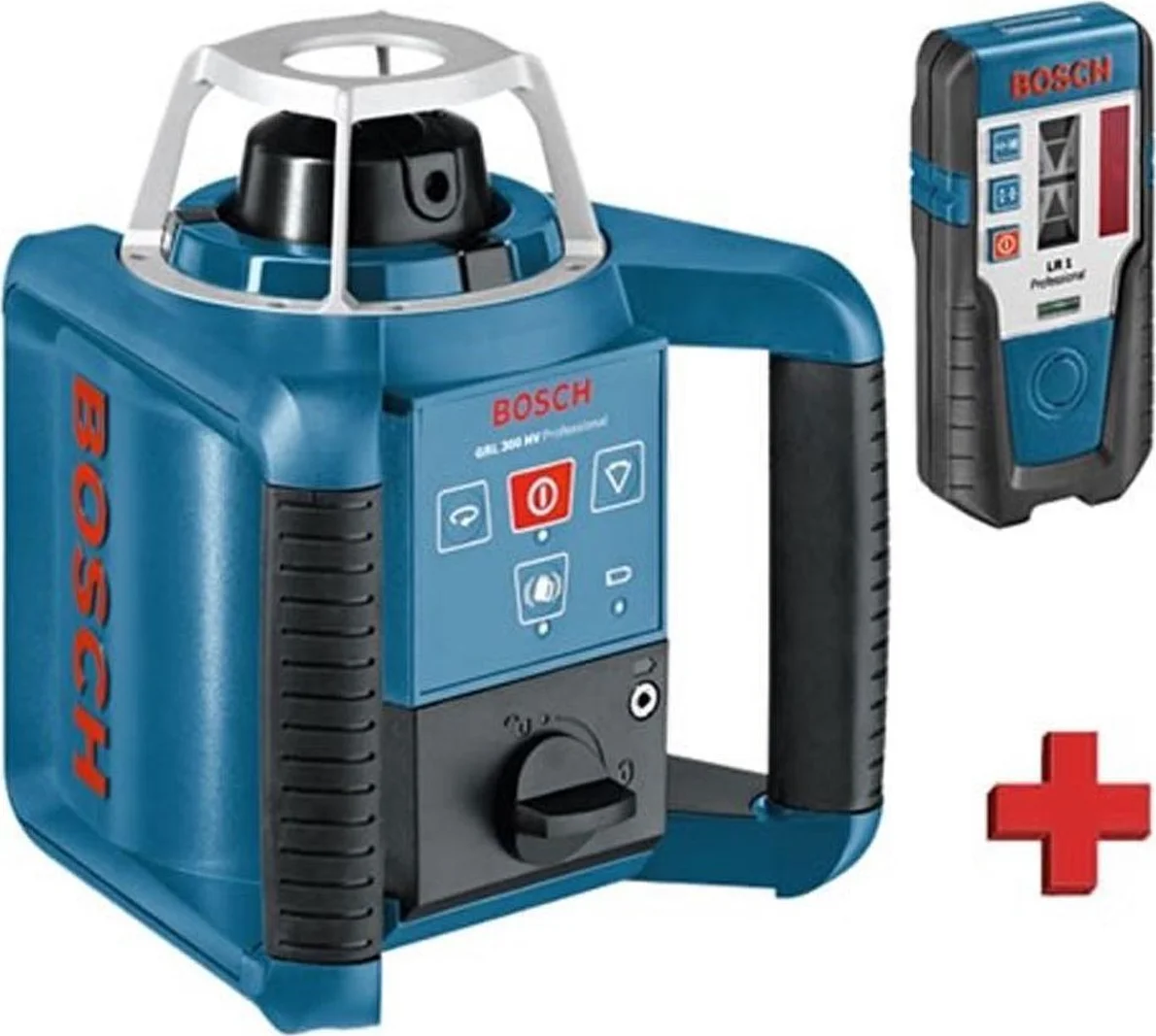 Bosch Professional GRL 400 H Rotatielaser rood + LR 1 laserontvanger + houder in koffer - 0601061800
