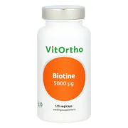VitOrtho Biotine 5000µg Capsules 120VCP