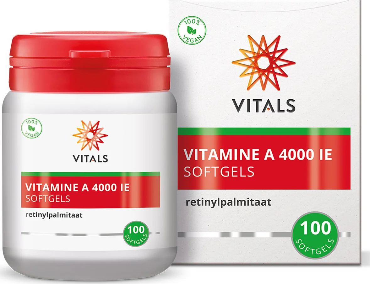 Vitals Vitamine A Retinylpalmitaat 4000ie 100 softgels