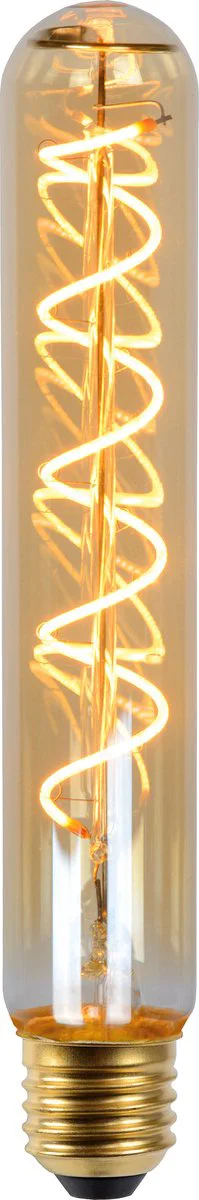 Lucide T32 - Filament lamp - Ø 3,2 cm - LED Dimbaar - E27 - 1x4,9W 2200K - Amber