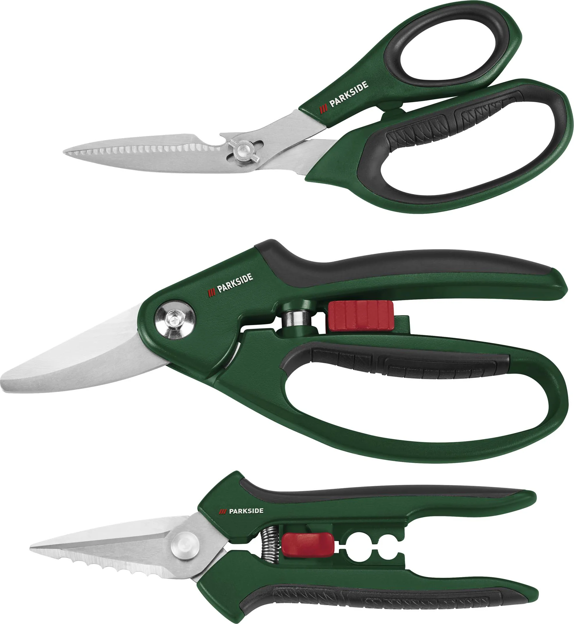 PARKSIDE Scharenset, 3-delig (multifunctionele schaar)