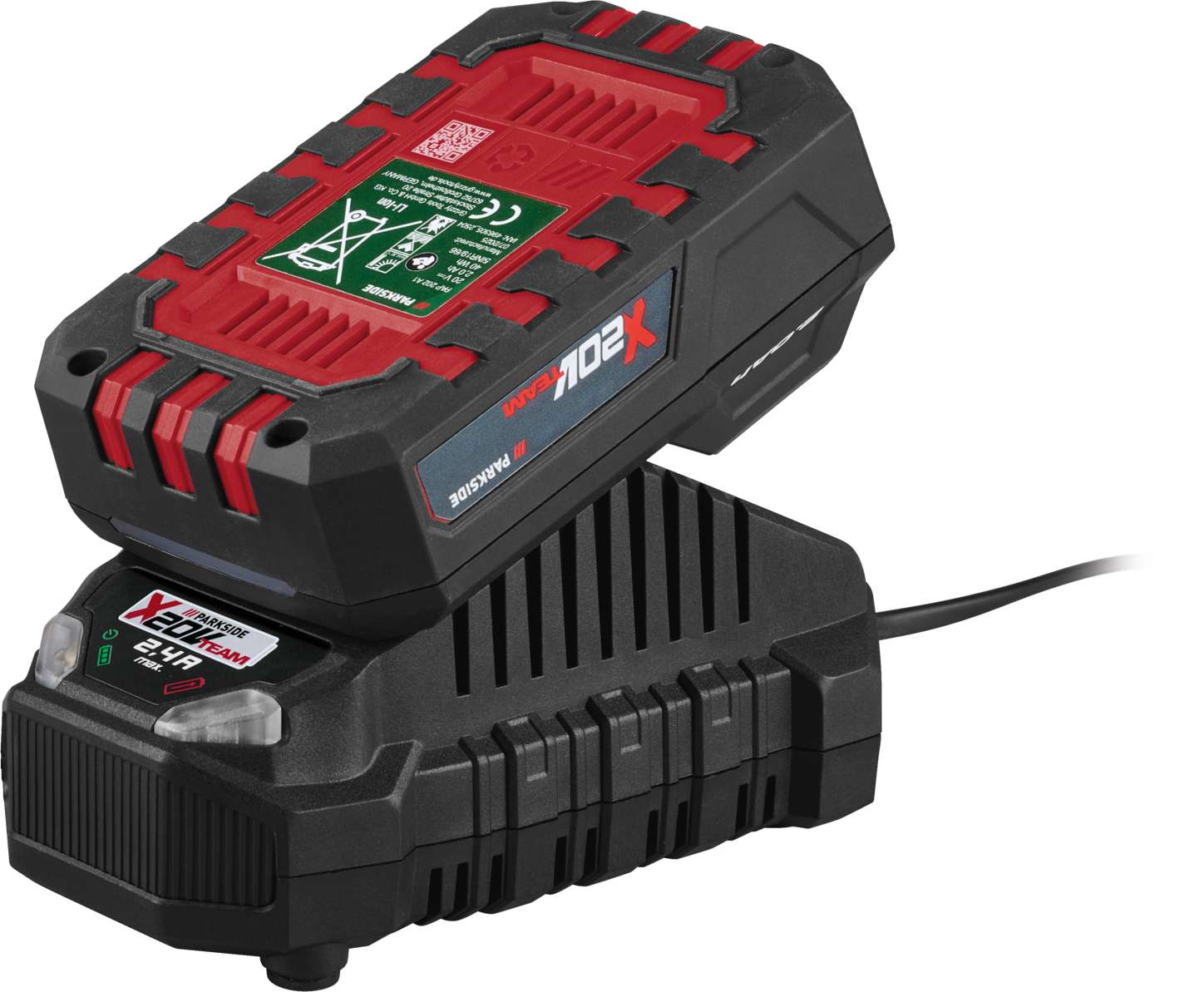 PARKSIDE Accu 20 V - 2 Ah en acculader 2,4 A