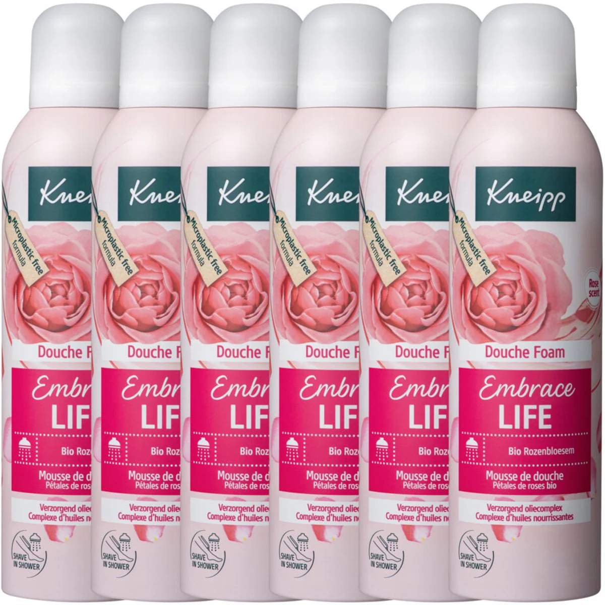 6x Kneipp Douche Foam Embrace Life 200 ml