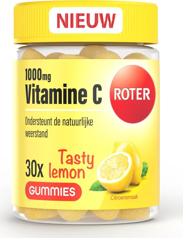 Roter Vitamine C Gummies Tasty Lemon 30 stuks