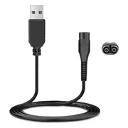 Jumalu USB Oplaadkabel geschikt voor Philips OneBlade – 4,3V – QP2510 / QP2520 / QP2521 / QP2522 / QP2523 / QP2620 – Zwart