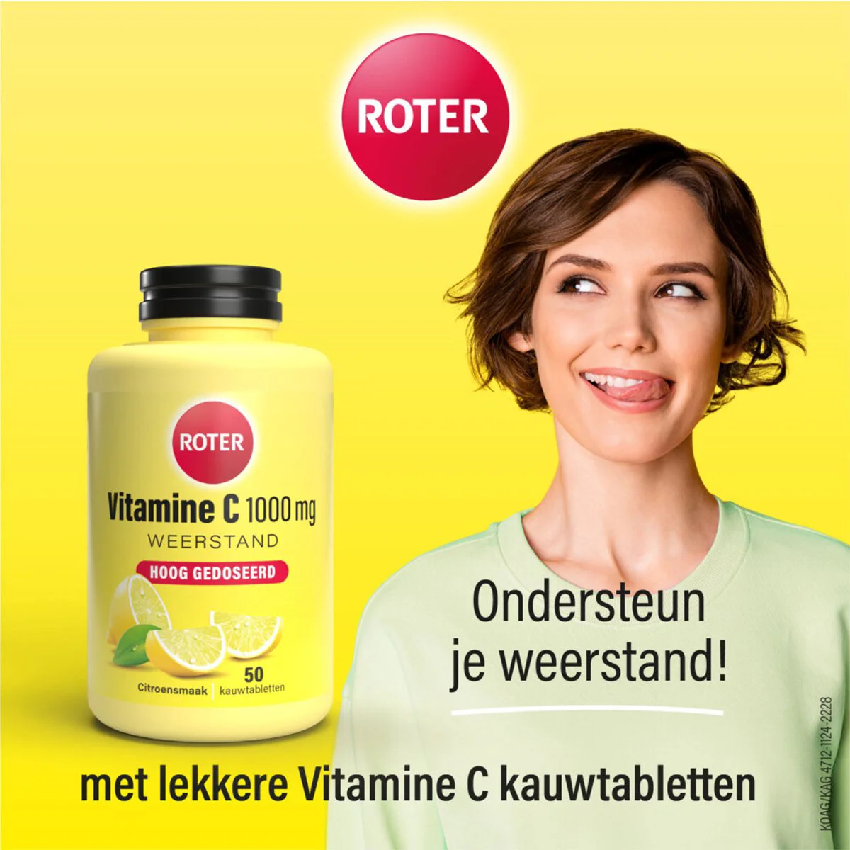 2x Roter Vitamine C 1000 mg Sterk Citroen 50 kauwtabletten