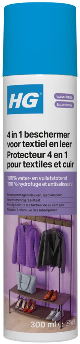 HG 4-in-1 Beschermer Textiel en Leer Spray 300ML