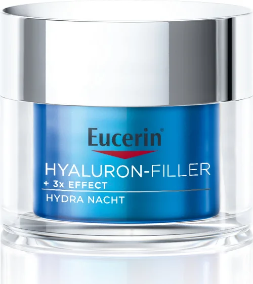 3x Eucerin Hyaluron-Filler + 3x Effect Hydratatie Booster Nacht Gel Crème