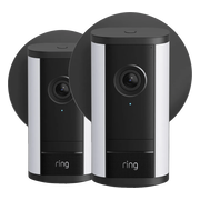 Ring Spotlight Camera Pro 2e Generatie Stekker Zwart Duo Pack