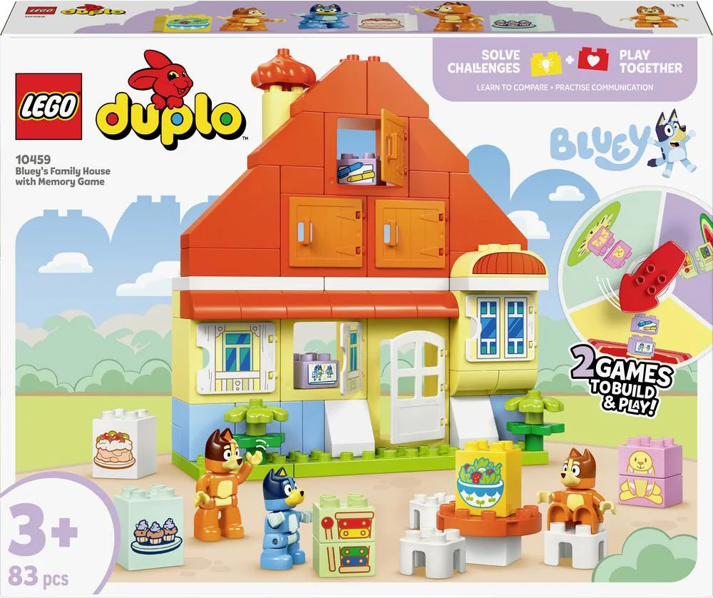 LEGO DUPLO Huis van Bluey en haar familie met geheugenspel 10459