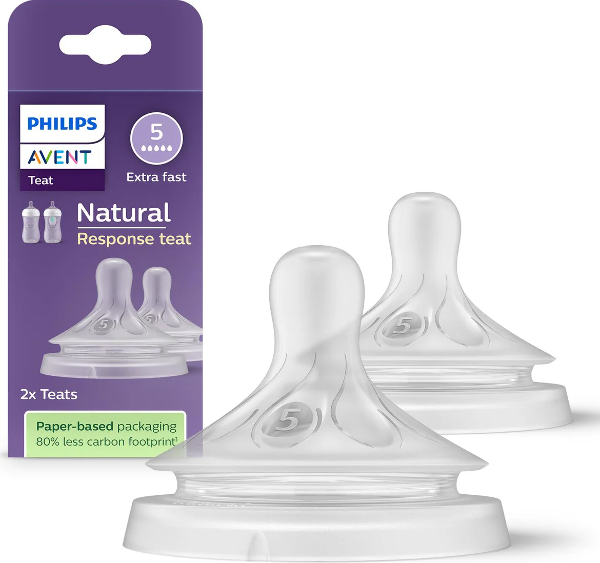 Philips Avent Flesspeen Natural Response Flow 5 2 stuks