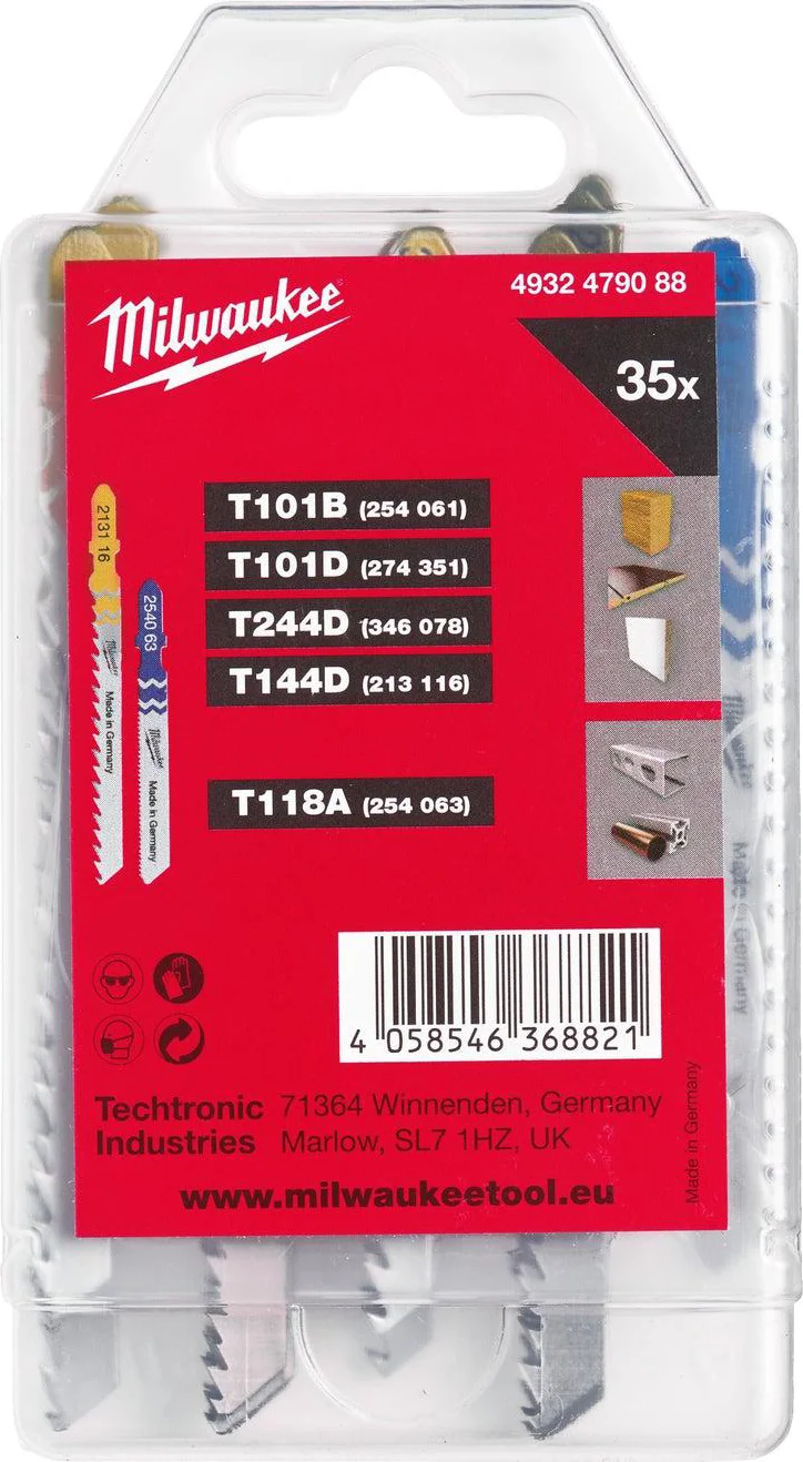 Milwaukee Decoupeerzaagbladenset voor hout en metaal - 35-delig - 4932479088