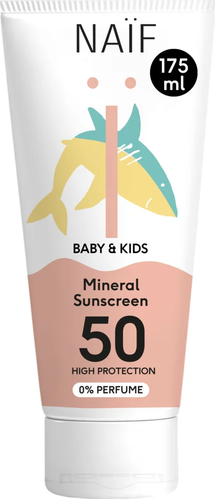 Naif Baby & Kids Minerale Zonnebrandcréme 0% SPF50 175 ml