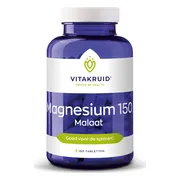Vitakruid Magnesium 150 Malaat met Vitamine B6 (P-5-P) 180 180TB