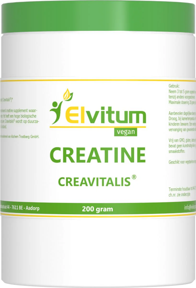Elvitum Creatine Monohydraat Poeder 200GR