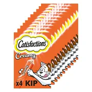 11x Catisfactions Kattensnack Kip Creamy 4 x 10 gr