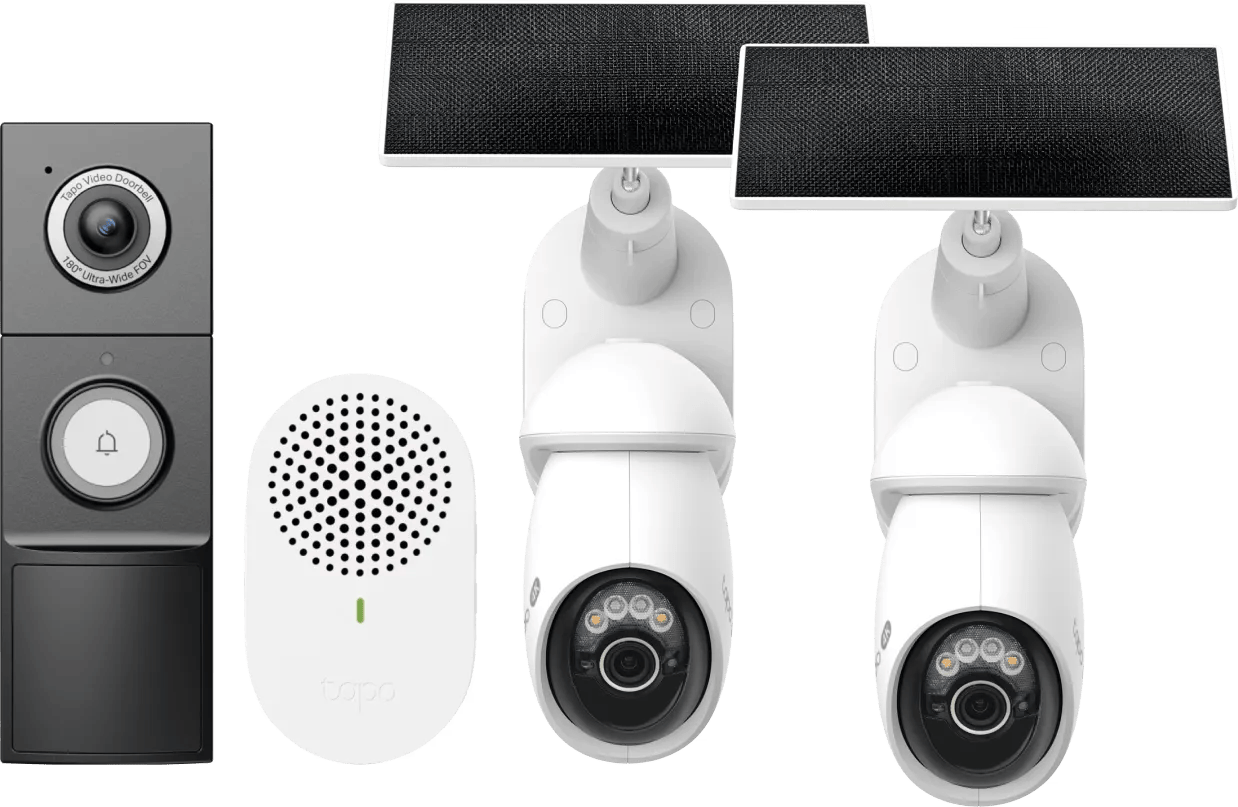 TP-Link Tapo C660 Solar Kit Duo Pack + D235 Smart Battery & Wired Doorbell