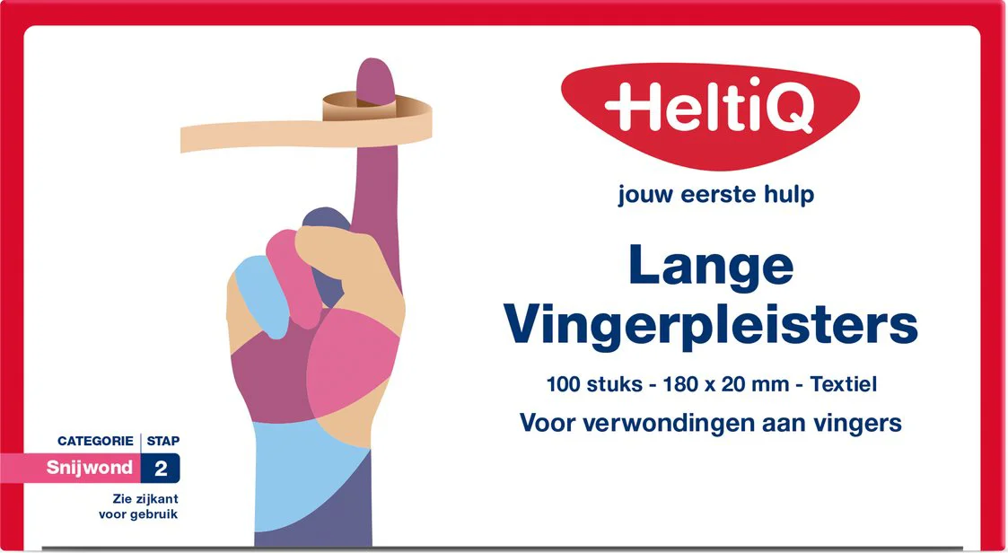 Heltiq Lange Vingerpleisters 180x20mm 100ST