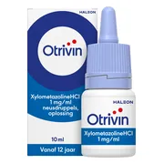Otrivin Xylometazoline HCI 1 mg/ml Neusdruppels bij een verstopte neus 10ML