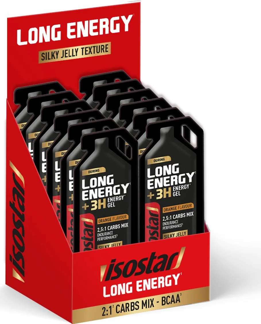 Isostar Long Energy +3H Gel Orange 12x40 gr