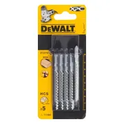 DeWALT DT2216 T 199 BO Decoupeerzaagblad voor Bochten in Hout VE=5