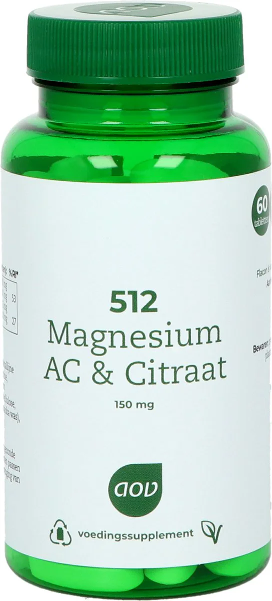AOV 512 Magnesium AC & Citraat 60 tabletten