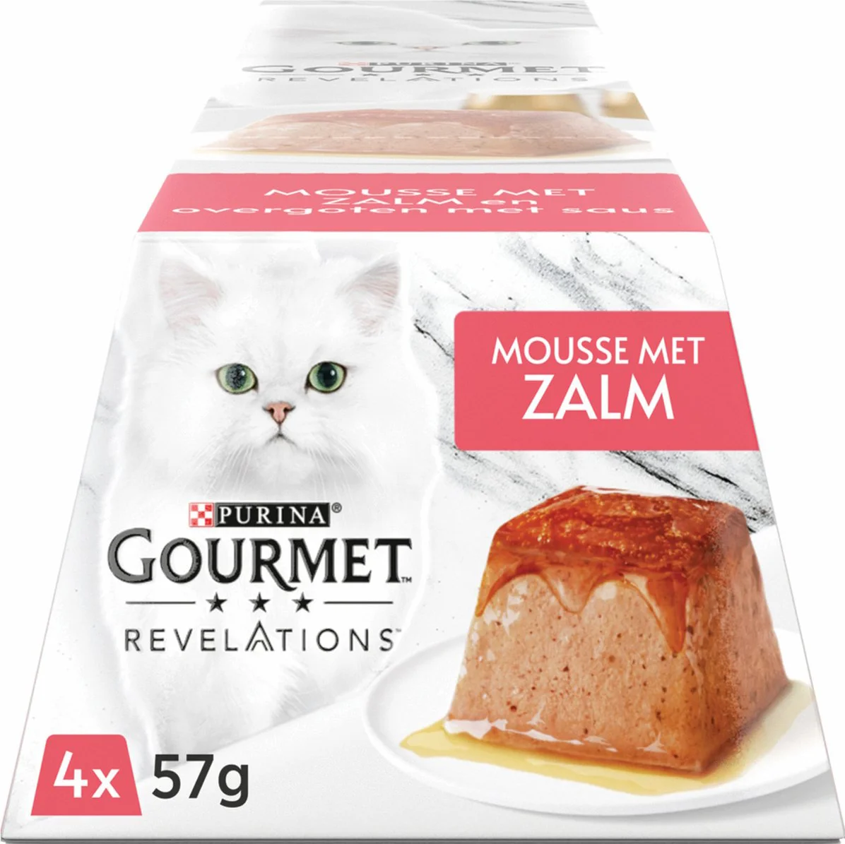 Gourmet Revelations Kattenvoer Nat Mousse Zalm 4 x 57 gr