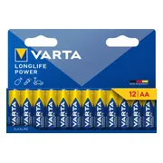 3x Varta Longlife Power Alkaline Batterijen AA 4 stuks