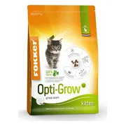 3x Fokker Opti Grow Kitten Kattenvoer Gevogelte 2,5 kg