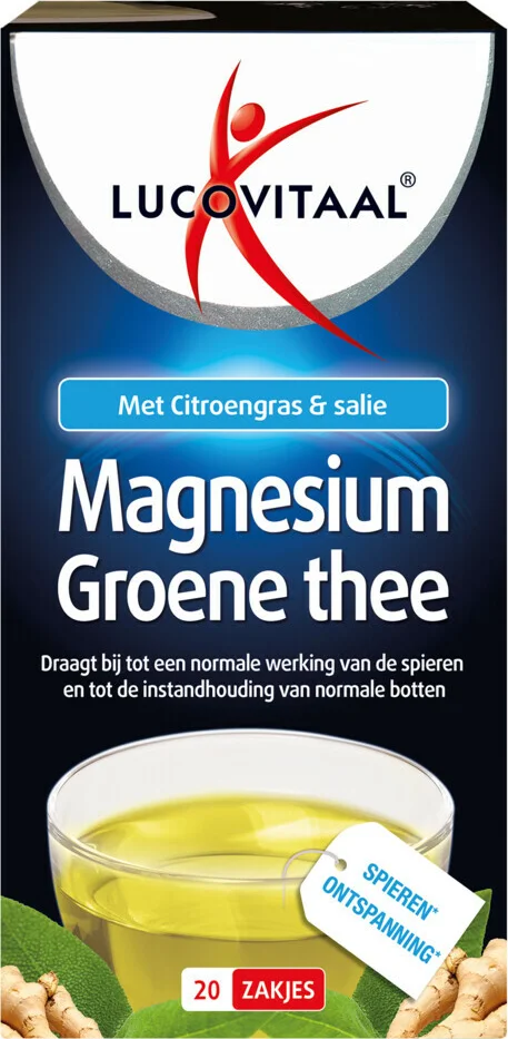 10x Lucovitaal Thee Magnesium 20 stuks