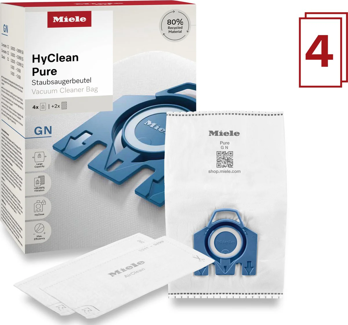 Miele GN HyClean Pure (4 stuks)