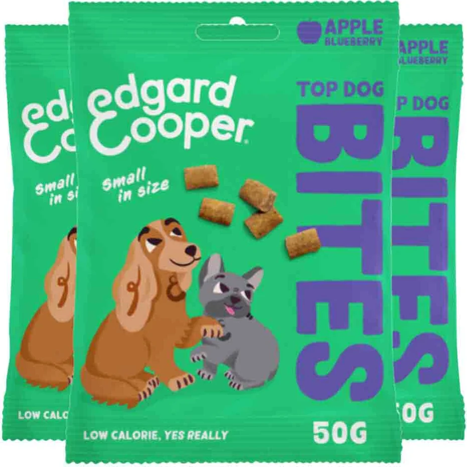 3x Edgard & Cooper Adult Bite S Appel 50 gr